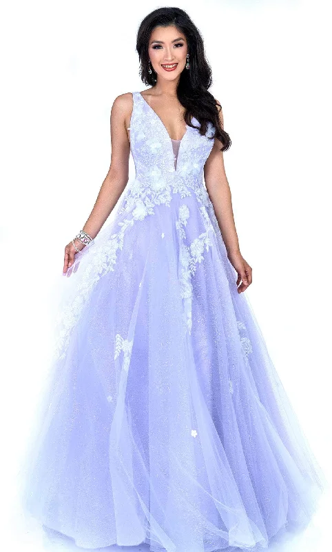 sparkly gown dressesCecilia Couture 1510 - V-Neck Gown