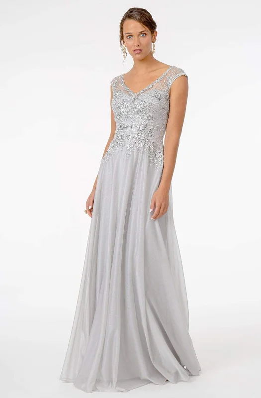 sweetheart neckline gown dressesGLS by Gloria - Embroidered Gown GL1826