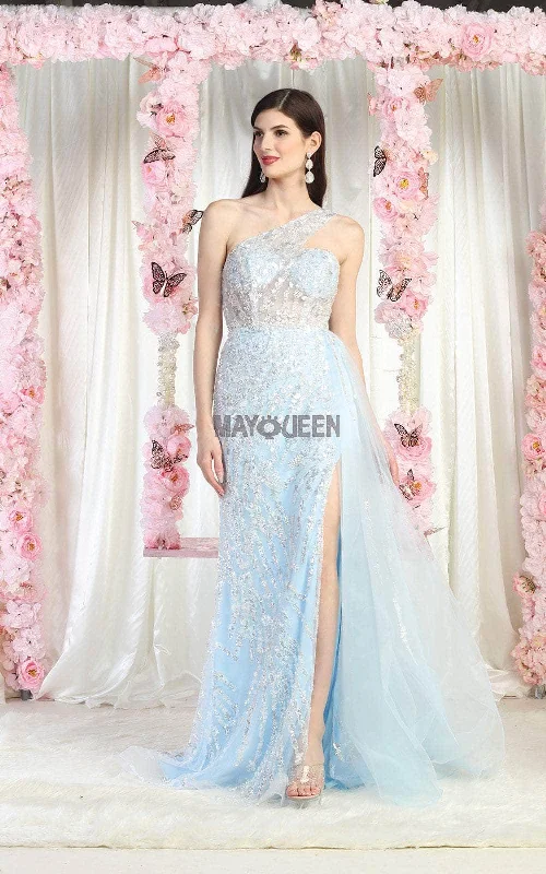 Grammy gown dressesMay Queen RQ8026 - Beaded Lace Gown