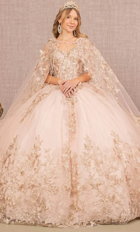 embroidered gown dressesElizabeth K GL3104 - Embellished Ballgown