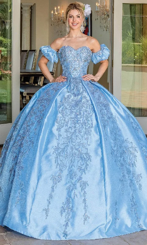 sheer gown dressesDancing Queen 1644 - Embroidered Ballgown