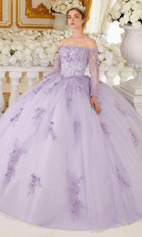 custom gown dressesLadivine 15706 - Long Sleeve Ballgown