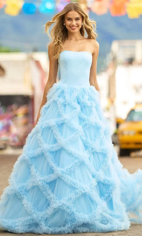 gown dress trendsSherri Hill 55598 - Lattice Gown