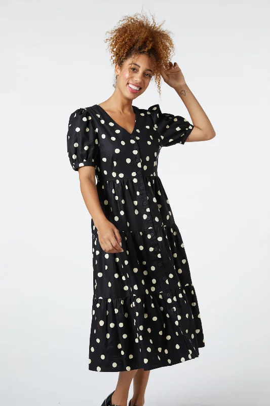 women's elegant jumpsuitsGeorgie Spot Midi Dress