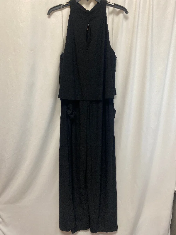 women's jumpsuits made of denimJumpsuit By Cato In Black, Size: 1x