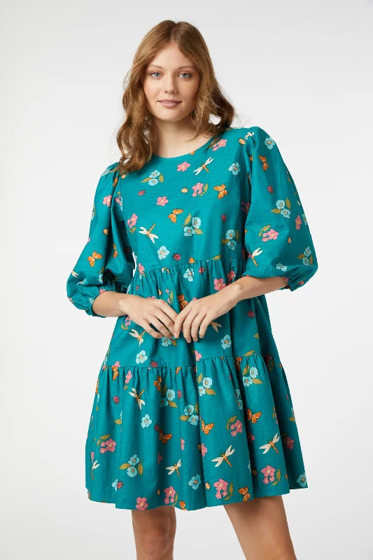 women's jumpsuits with belt loopsSerena Flora Smock Dress