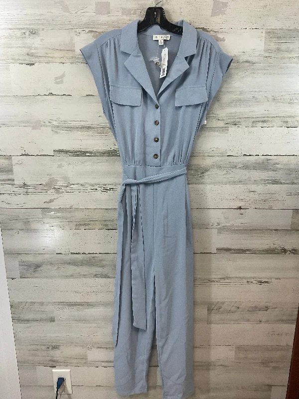 women's jumpsuits with buttonsJumpsuit By She + Sky In Blue, Size: L