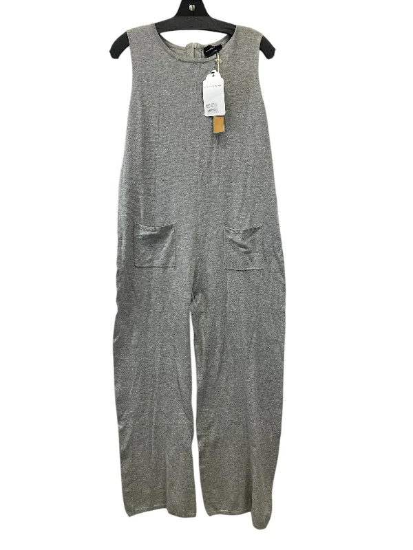 women's jumpsuits with round necksJumpsuit By Mustard Seed In Grey, Size: M