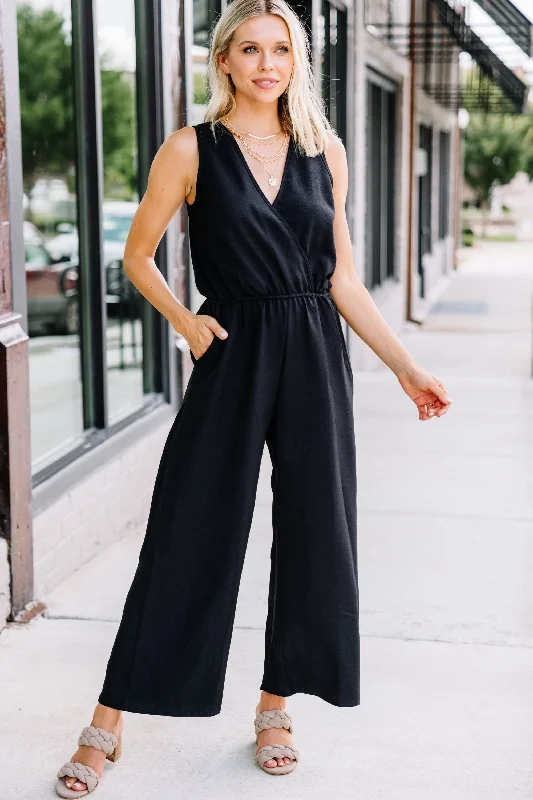 women's jumpsuits for short womenKeep You Close Black Jumpsuit