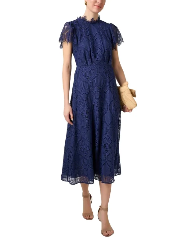 printed midi dressesNorma Midi Dress In Navy