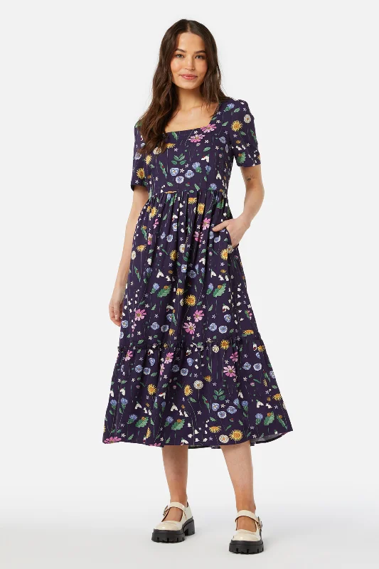 women's cropped jumpsuitsSpring Garden Midi Dress