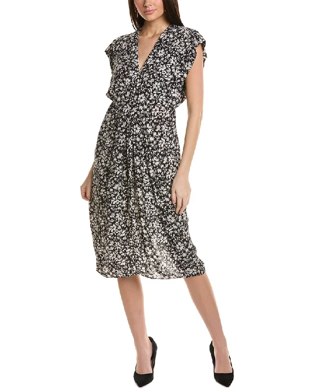 long-sleeved floral midi dressesIsabel Marant Etoile Epolia Midi Dress