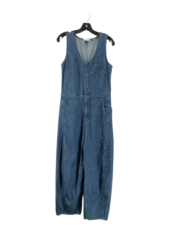 women's jumpsuits with off-the-shoulder sleevesJumpsuit By Universal Thread In Blue Denim, Size: 6