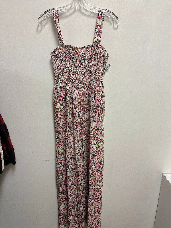 women's boho jumpsuitsJumpsuit By Clothes Mentor In Floral Print, Size: M