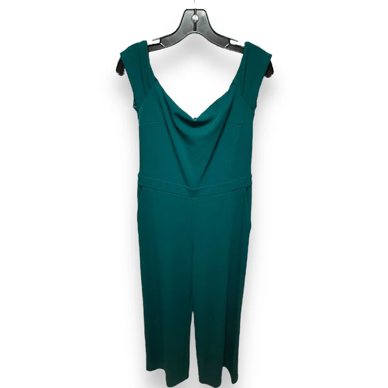 women's jumpsuits with off-the-shoulder sleevesJumpsuit By Express In Green, Size: M