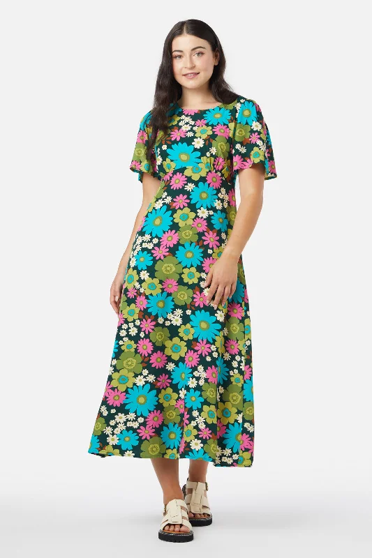 women's jumpsuits for eco-friendly choicesPattie Floral Maxi Dress