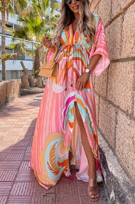 maxi dresses for warm weatherMy Dearest Darling Rainbow Maxi Dress