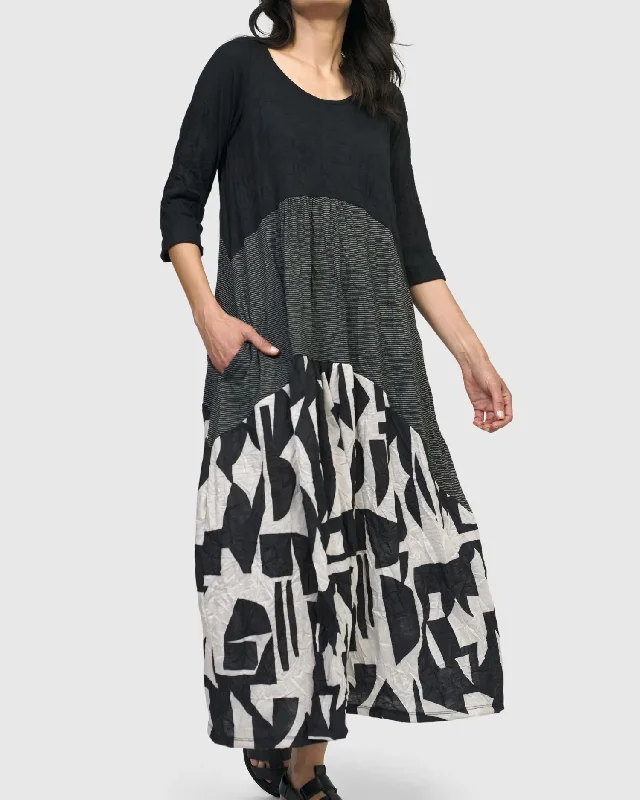 maxi dresses with back pocketsInkjet Maxi Dress, Mono