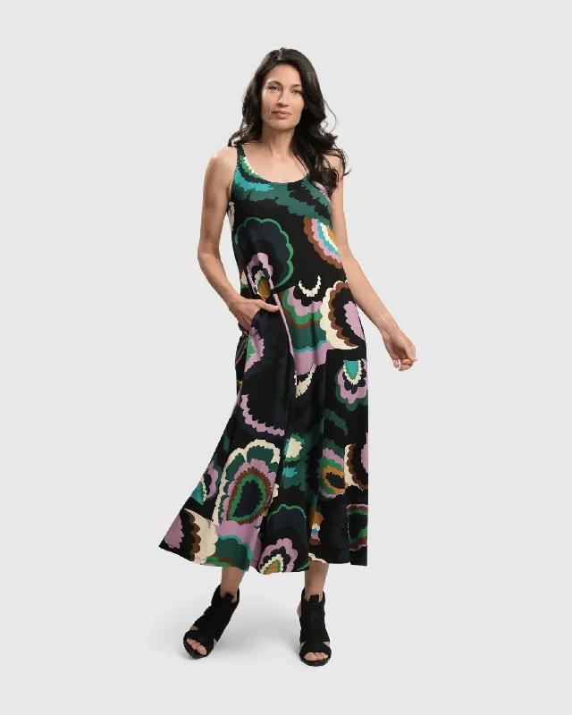 maxi dresses with pocketsIntermezzo Sleeveless Maxi Dress