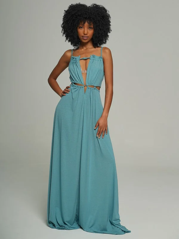 maxi dresses with lace-up detailsLace-Up Maxi Dress