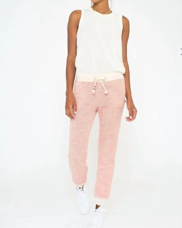 women's summer pantsBaja Terry Jogger In Pink