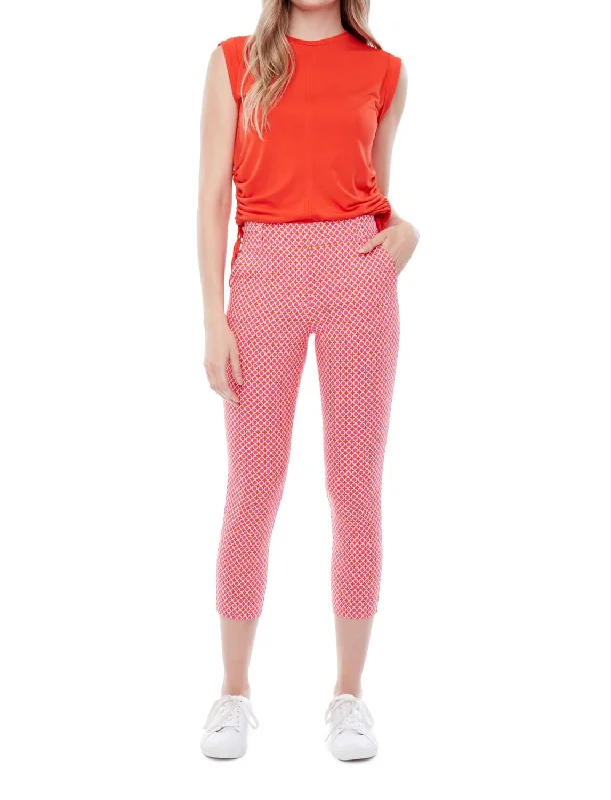 women's solid-color pantsCharlotte Charms Cropped Pant In Charms Print