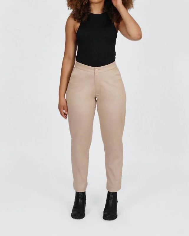 women's warm pantsCrop Pant In Beige