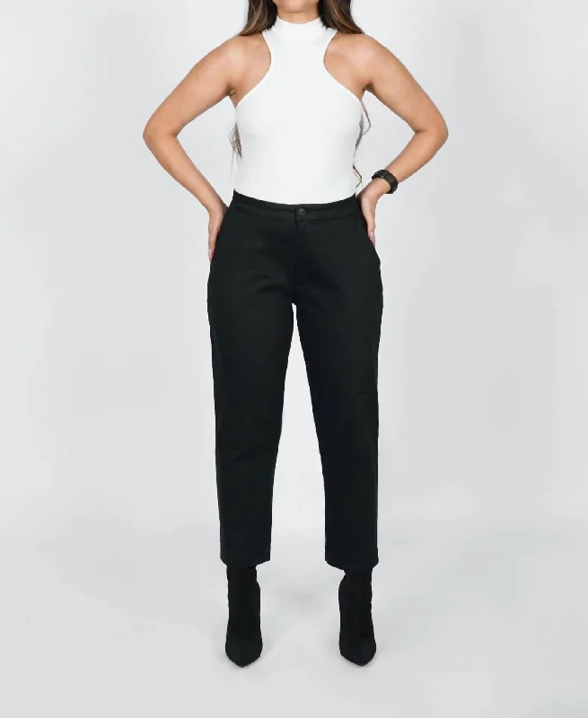 women's summer pantsCrop Pant In Black