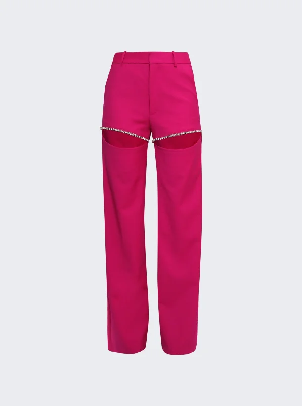 women's patterned pantsCrystal Slit Trouser