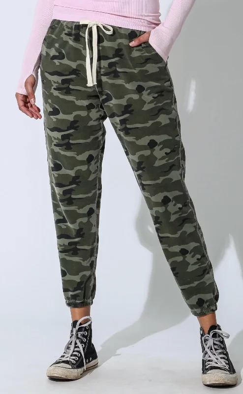 women's dress pantsEster Sweatpant In Camo Print