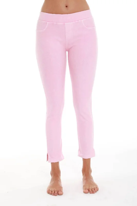 women's button-fly pantsFrench Kyss Low Rise Capri In Pink