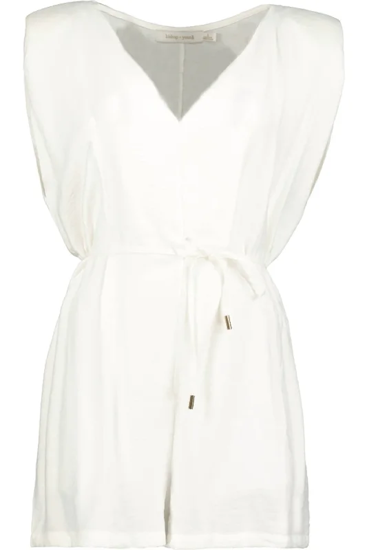 women's timeless pantsHarlowe Romper In White