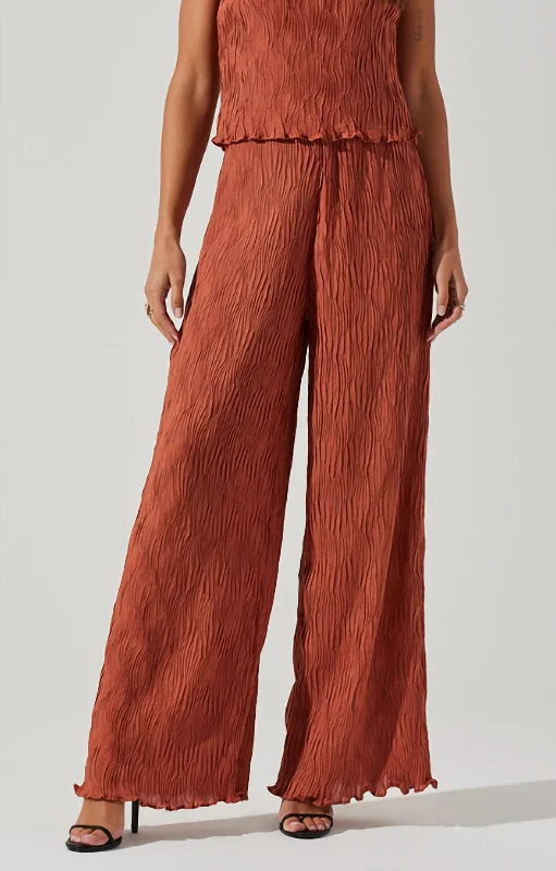 women's embroidered pantsJanesa Rust Pant In Brown