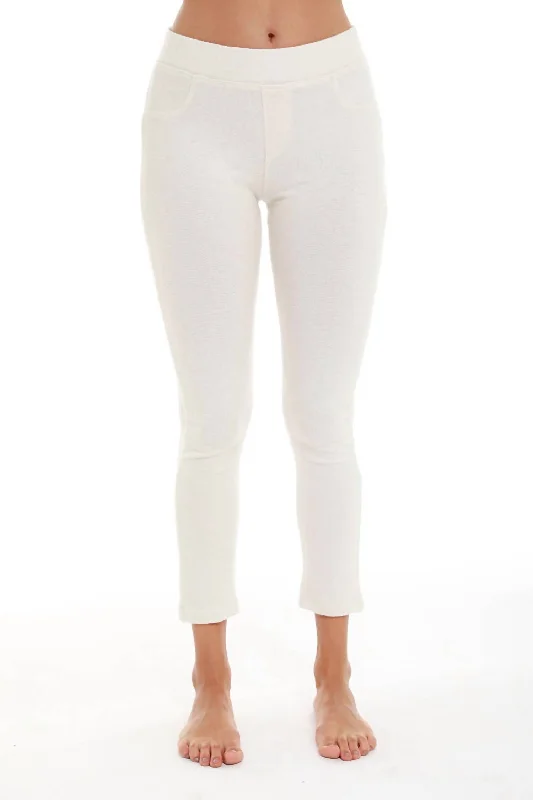 women's zipper pantsKashmira Capri Pant In Beige