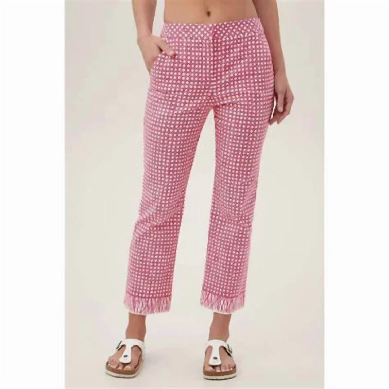 women's distressed denim pantsLulu Pant In Pink