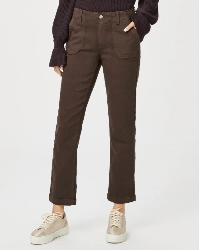 women's denim pantsMayslie Straight Ankle Pant In Rich Chocolate