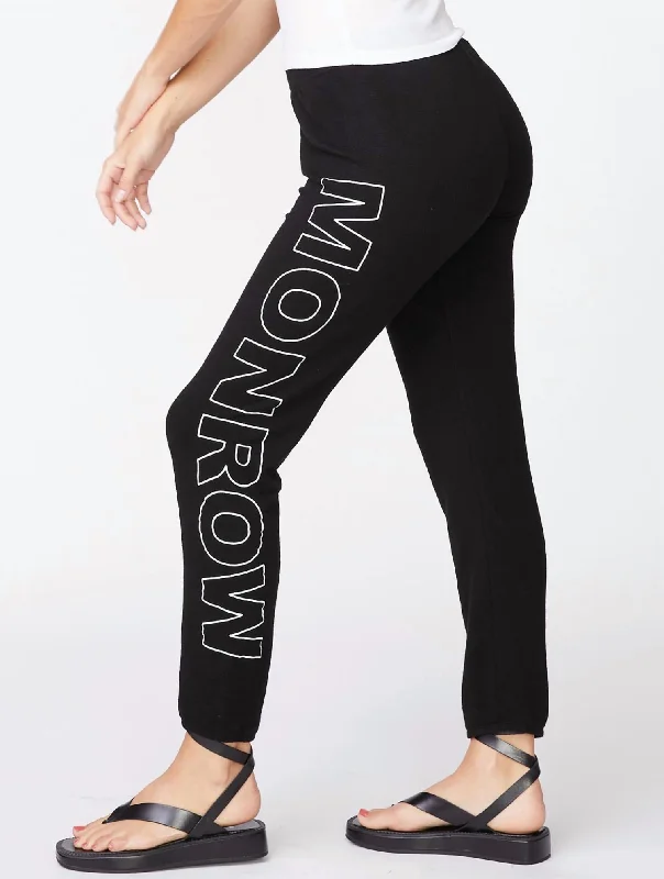 women's skiing pantsMonrow Monrow Sweatpants In Black