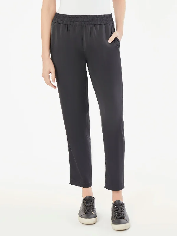 women's satin pantsPull-On Satin Jogger Pants