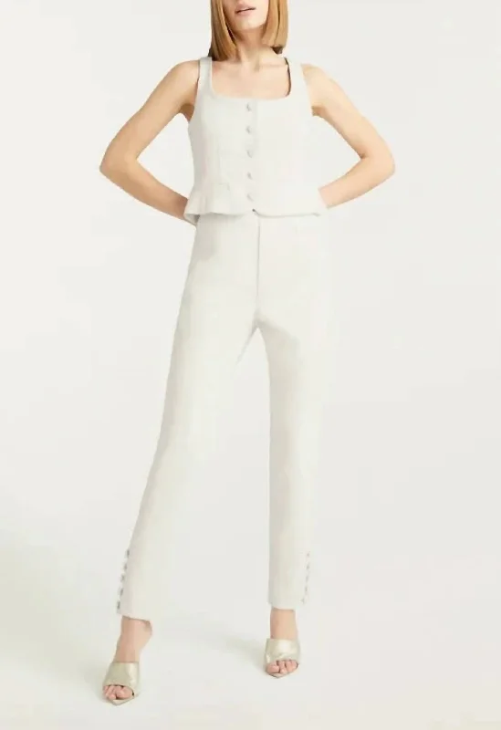 women's vintage pantsRowena Pant In White