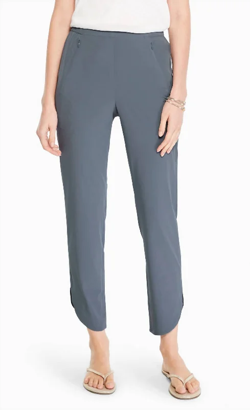 women's spandex pantsShirt Tail Tech Stretch Pant In Slate