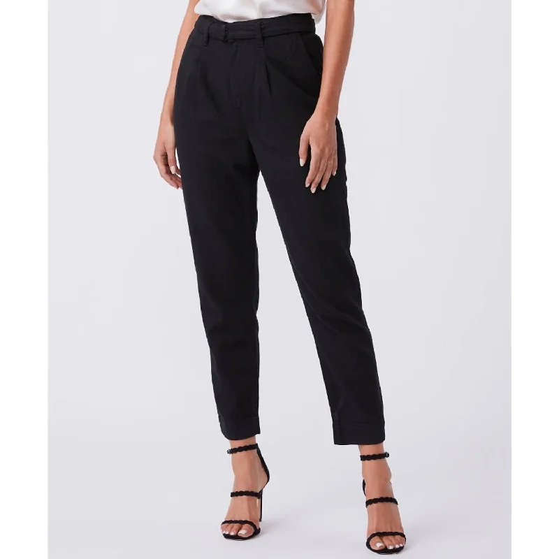 women's corduroy pantsSimone Pleats Trouser In Black Carbon