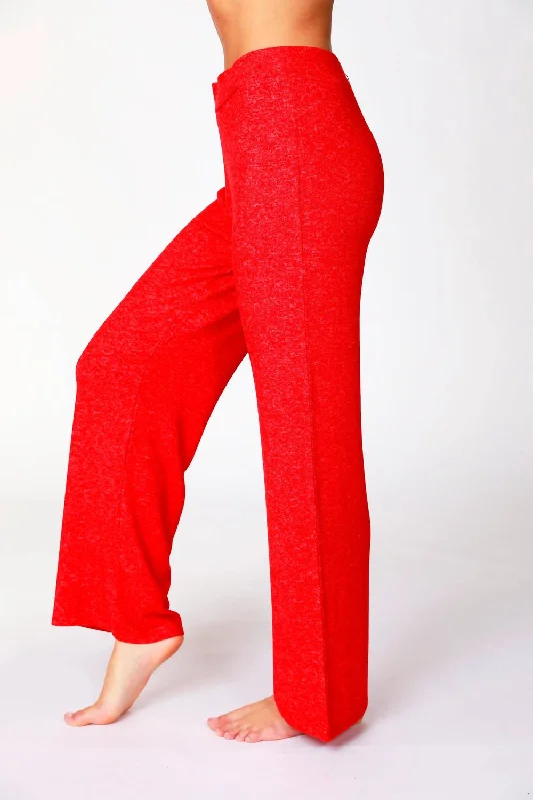 women's skinny pantsSoft Stretch Lounge Pant In Red