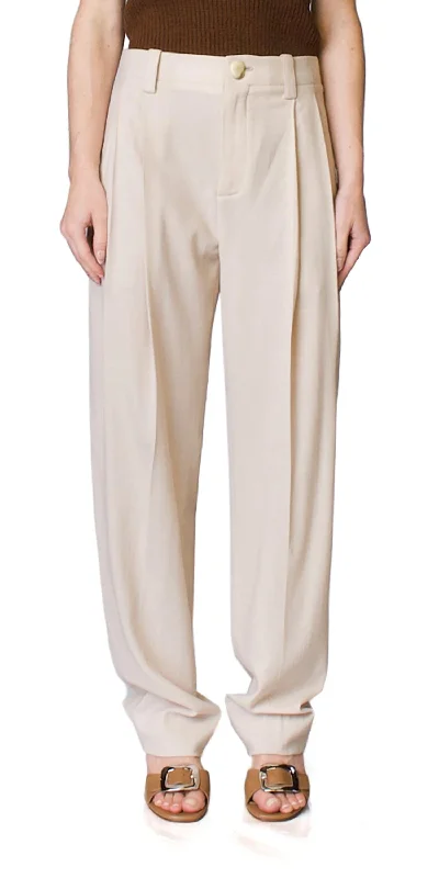 women's spring pantsTapered Trousers In Pale Fawn