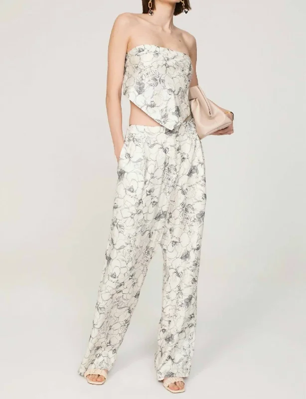 women's reversible pantsTillie Pants In Linear Floral