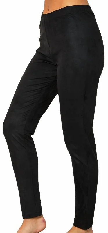 women's skiing pantsVegan Suede Pant In Black