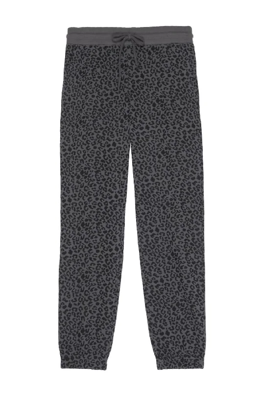 women's sustainable pantsWomen's Kingston In Charcoal Mini Cheetah