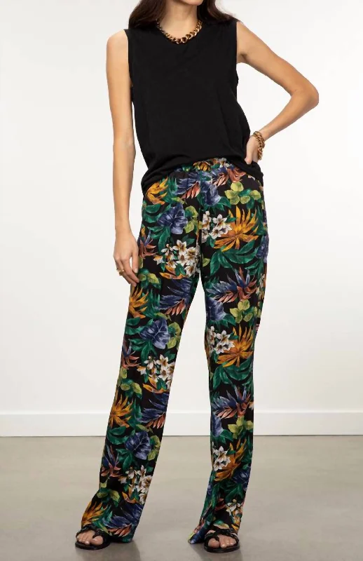 women's jogger pantsZapocalypse Wide Leg Trainer Pant In Combo Black