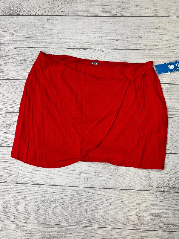 women's breathable cocktail skirtsRed Skirt Altard State, Size 3x