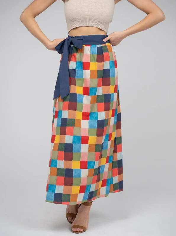 women's tulip skirtsThe Sullivan Skirt | Multi Blocks