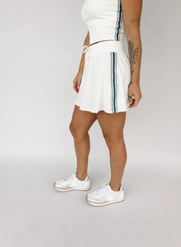 women's checked skirtsZ Supply: Court Club Skirt - Sandstone